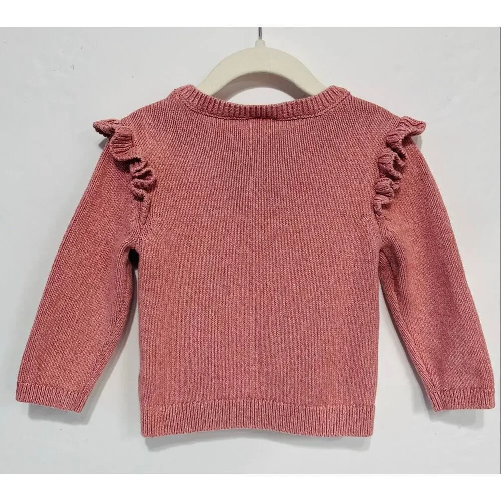 Carter’s Ruffled Bunny Sweater   Girls Size 24 Months